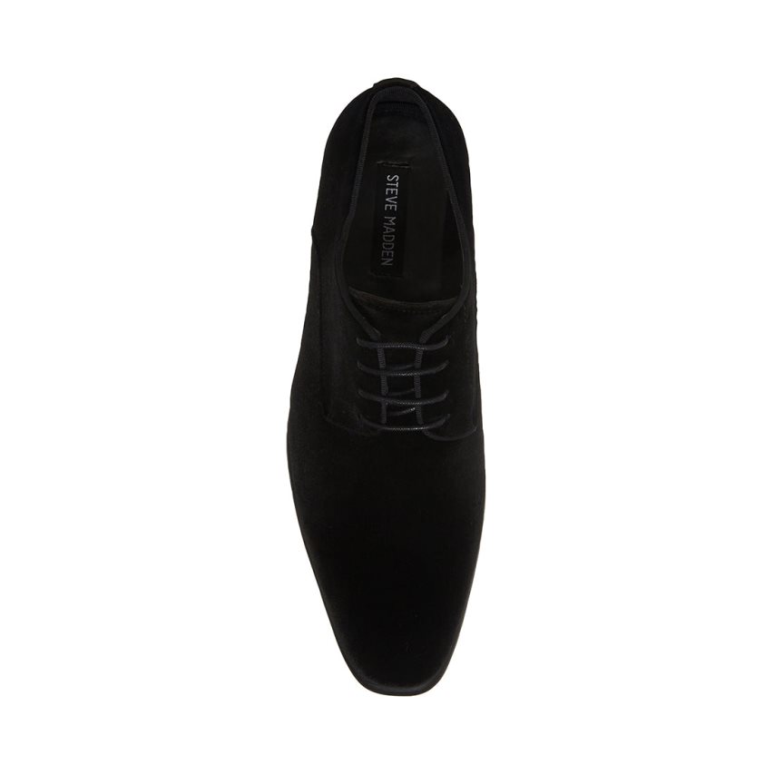 Zapatos Derby Steve Madden Beaux-v Velvet Hombre Negras | ES PD42E0